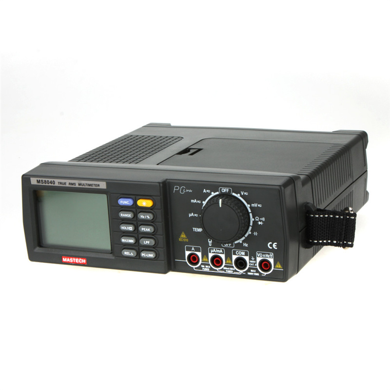 厂家直销MS8040高精度台式数字万用表AC真有效值四位半多用表