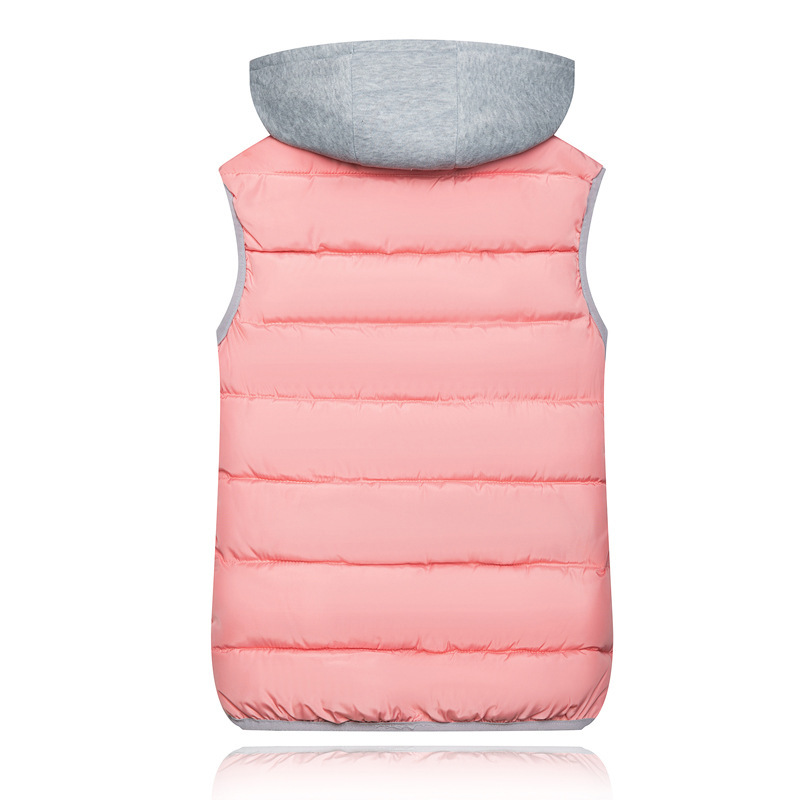 Gilet décontracté de couleur unie pour femmes_voghion.com