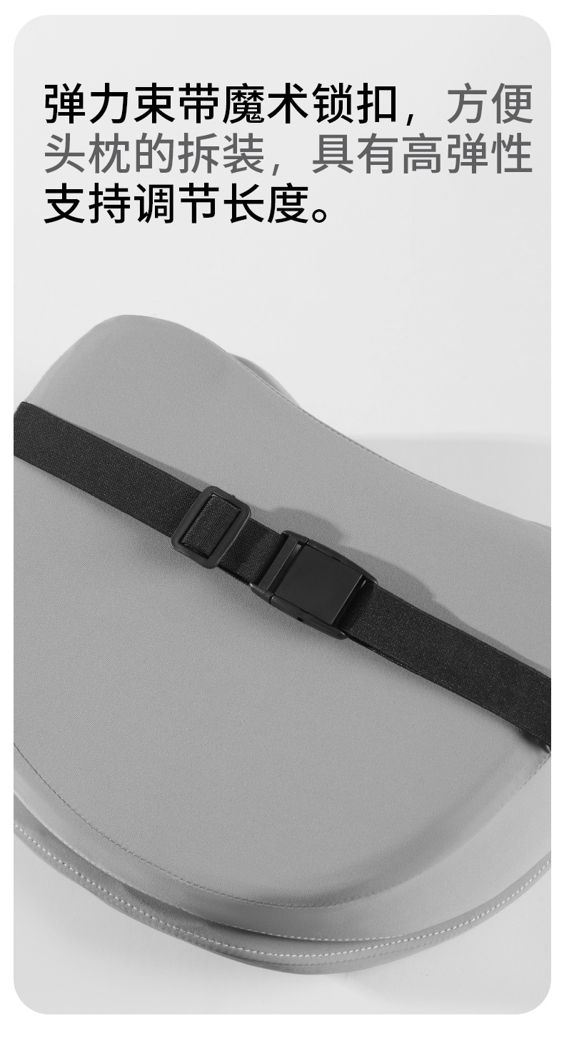 Car Headrest and Lumbar Support Double-Layer High-End Car Pillow Car Cushion Memory Foam Lumbar Support Home Car Supplies