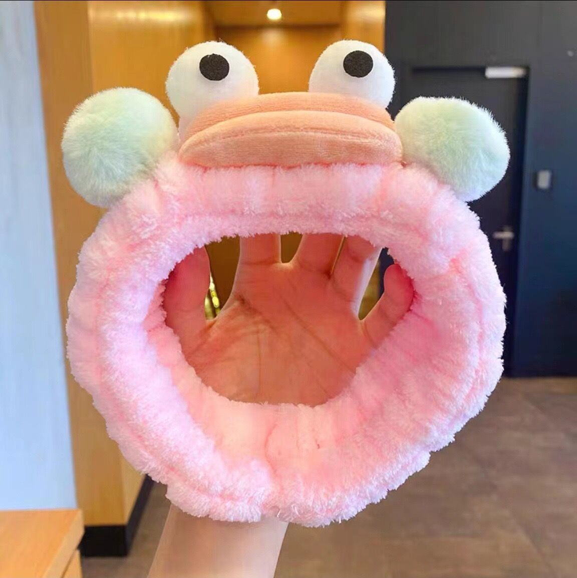 Sausage mouth headband--pink style