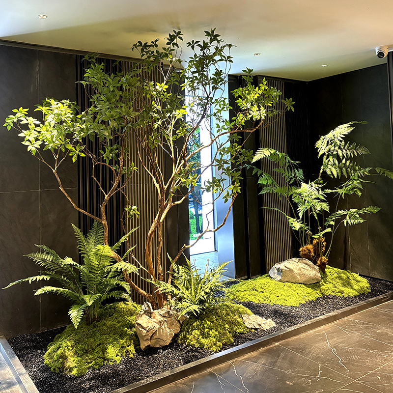 逸品級シミュレーション馬酔木緑植造景ショーウインドー植物室内ガジュマル装飾樹大型偽樹景観|undefined