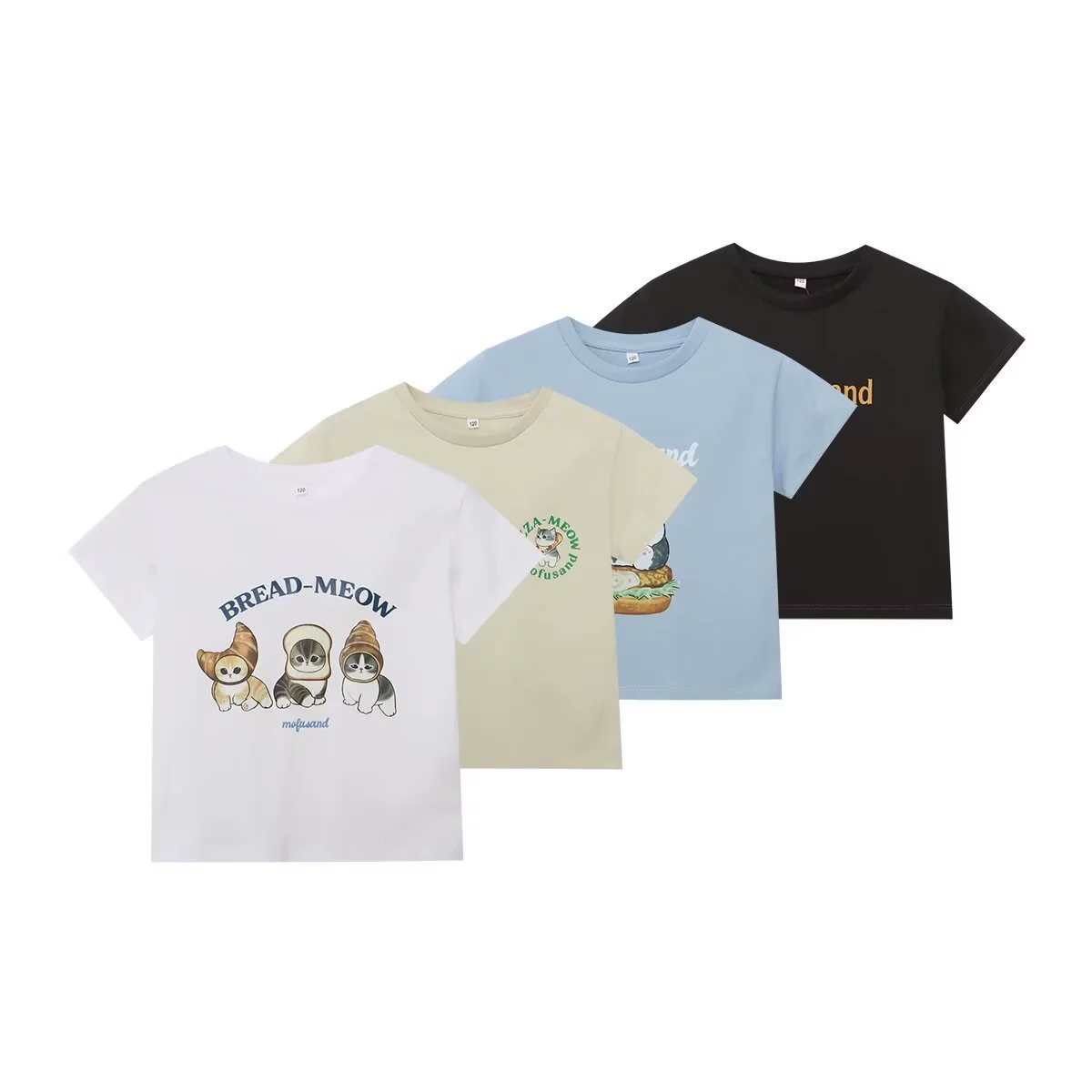 Детская одежда Футболка с короткими рукавами с принтом для девочек 476621, 476620.476619, 474800