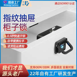 指纹门锁门口家用衣鞋锁对双开室外子密锁储物智能抽屉锁