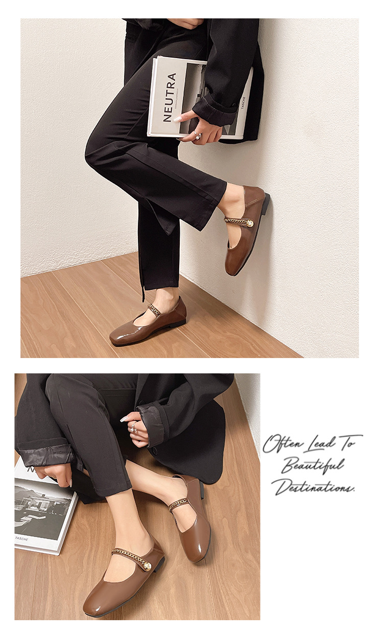 Dames pumps in franse stijl met blokhak en gespsluiting_voghion.com