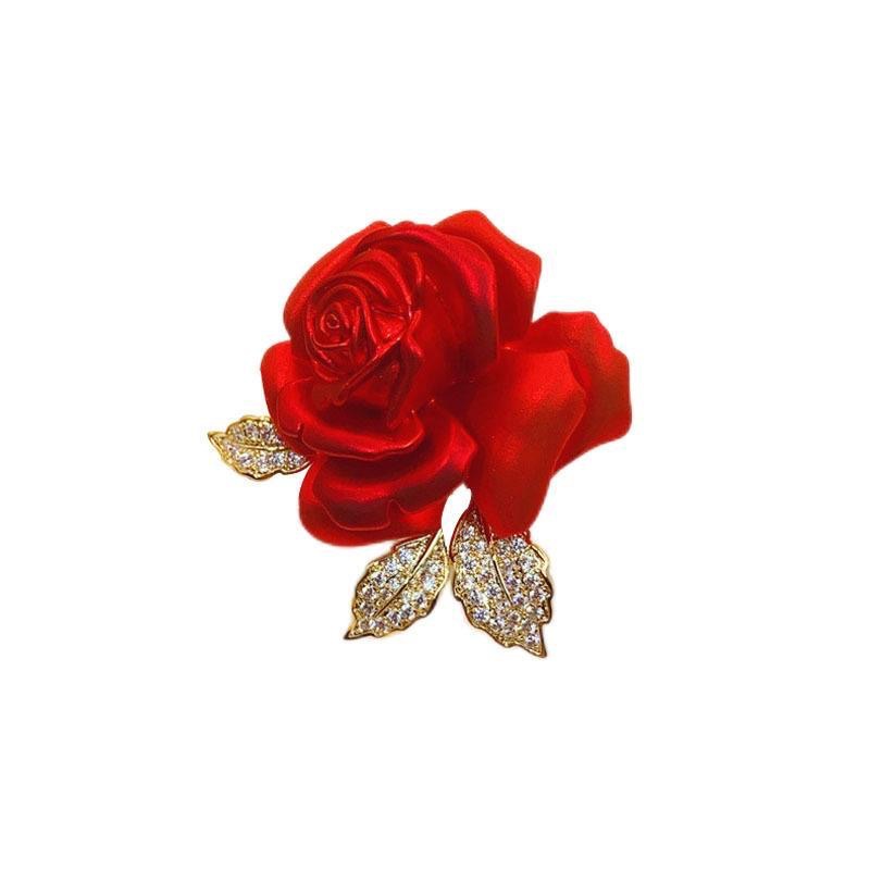 Lady Flower Artificial Gemstones Alloy Stoving Varnish Women's Corsage display picture 3