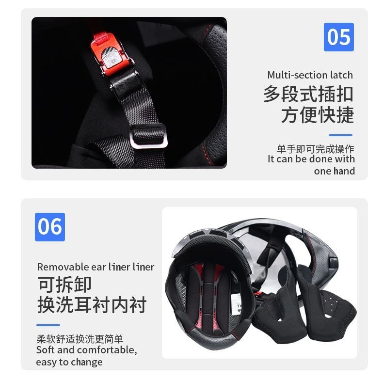New 3C certified Orz motorcycle helmet for men and women, Bluetooth open-face helmet with dual visors, full-face helmet for motorcycle touring, suitable for all seasons