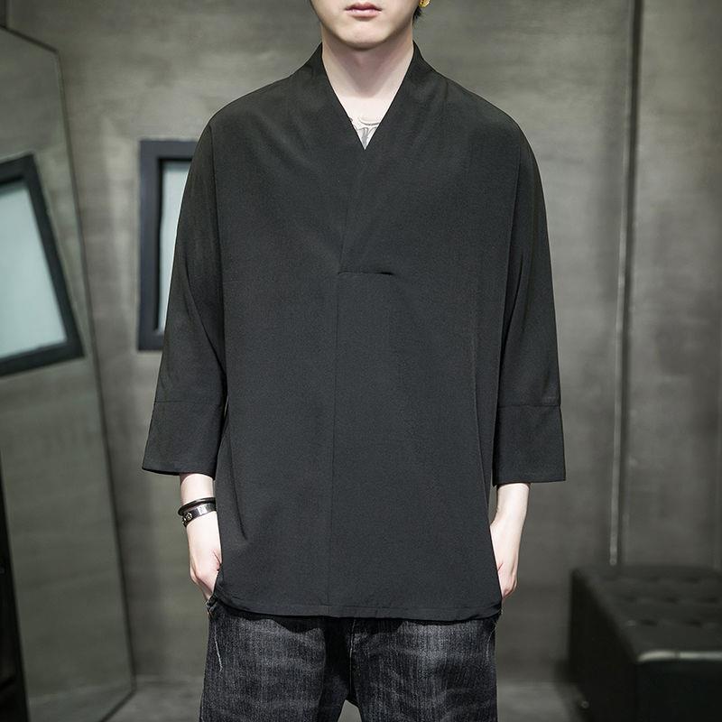 Traje Tang de verano de estilo chino, traje Han de manga corta para hombres y mujeres jóvenes, traje de monje, traje de meditación, traje de té, algodón y lino de verano image 10