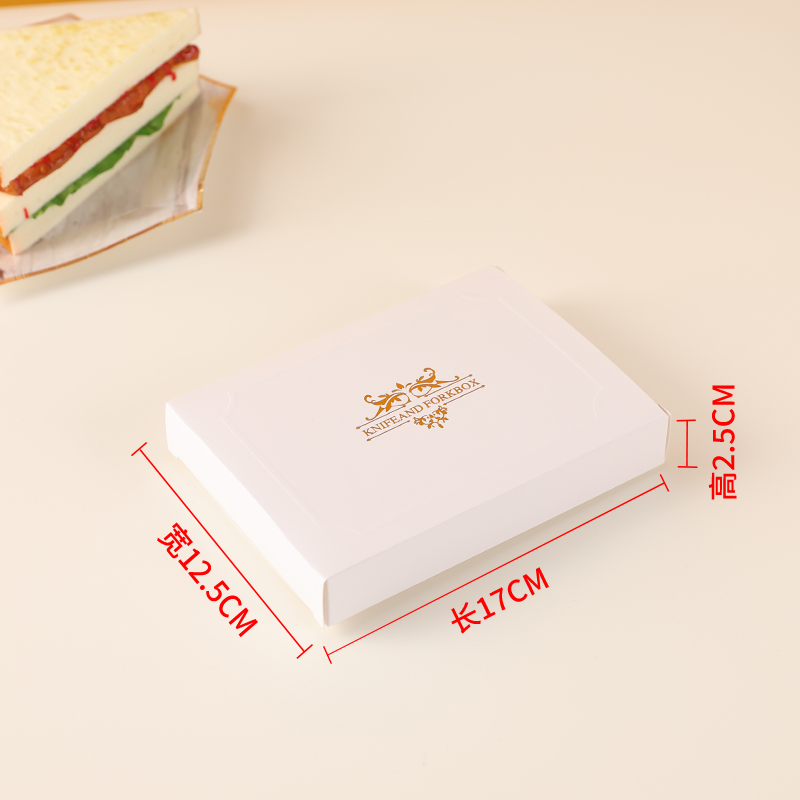 Cuchillo y tenedor caja de pastel de cumpleaños cubiertos cajas de papel una vez cuchillo y tenedor caja de vela se puede personalizar estampado