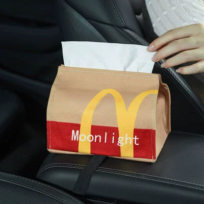 Mcdonald's Tissue Box Car-Mounted Car tissue box/set - car-mcdonald-including-straps