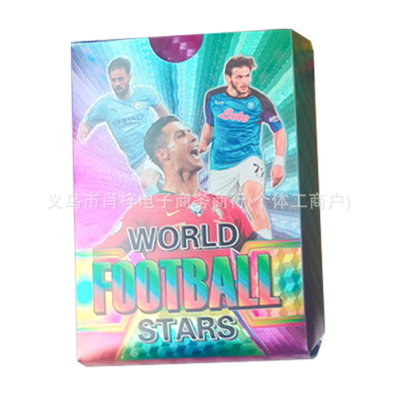 Tarjetas transfronterizas Europa League Tarjetas Estrellas de la Copa del Mundo Tarjetas Estrellas Periféricas Tarjetas de fútbol Inglés 55 Tarjetas de lámina de oro