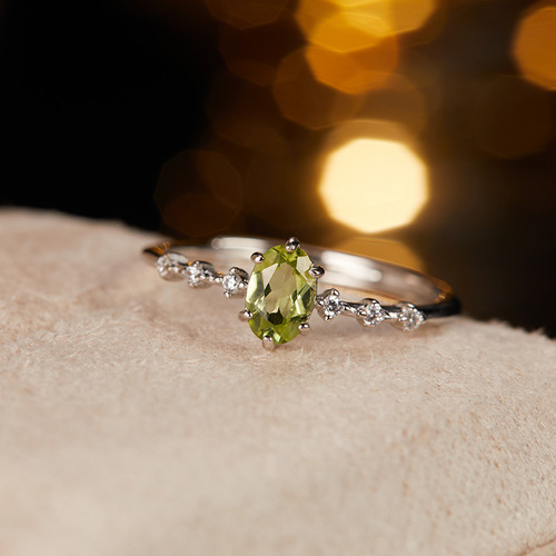 Live Streaming Jewelry S925 Pure Silver Ring for Women, Studded with Natural Colorful Gems, Open Ring, European and American Cross-Border Jewelry Wholesale