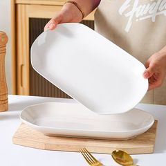 鱼盘家用新款2025陶瓷长盘高颜值蒸鱼盘子红烧鱼盘子清蒸鱼盘批发