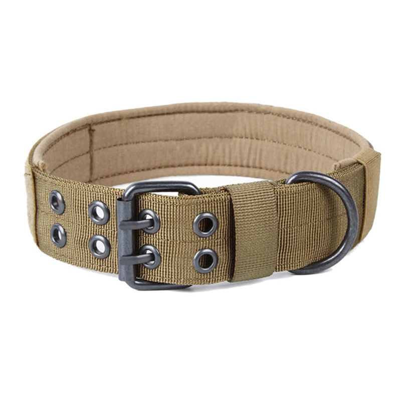 Nuevo collar táctico transfronterizo collar de perro de nylon grande y mediano tamaño perro entrenamiento táctico collar al aire libre perro caminar utensilios