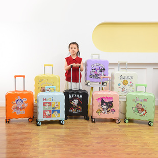 Cartoon Kidsren's Suitcase 20inch High-Looking Universal Wheel Trolley Case Large Capacity Password Lock Boarding Case Travel Case