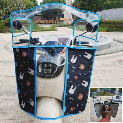 Motorcycle front windshield Motorcycle Front Windshield, Summer - upgraded-wind-resistance-p9-convex-blue-front-facing-modelcan-block-legsheightenedhardened
