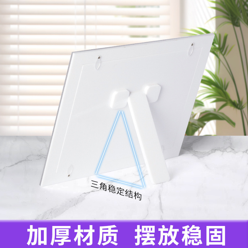 Marco de fotos corporativo de cristal acrílico de 8 pulgadas marco de fotos corporativas de licencia comercial marco de fotos plexiglass al por mayor