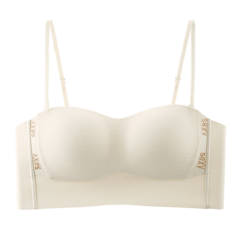 6046 Sexy ligeramente borracho top de tubo de honda anti-luz y sin costuras ropa interior integrada sujetador de pecho fino