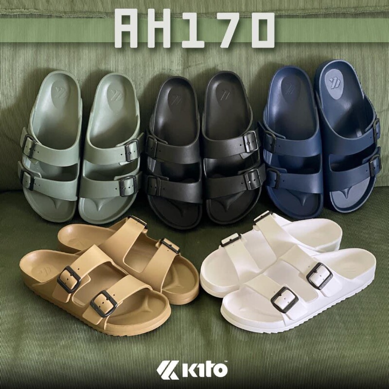 Thailand Imported KITO Soft Bottom Comfortable Breathable Slippers Unisex Couple Korean Flat Sandals