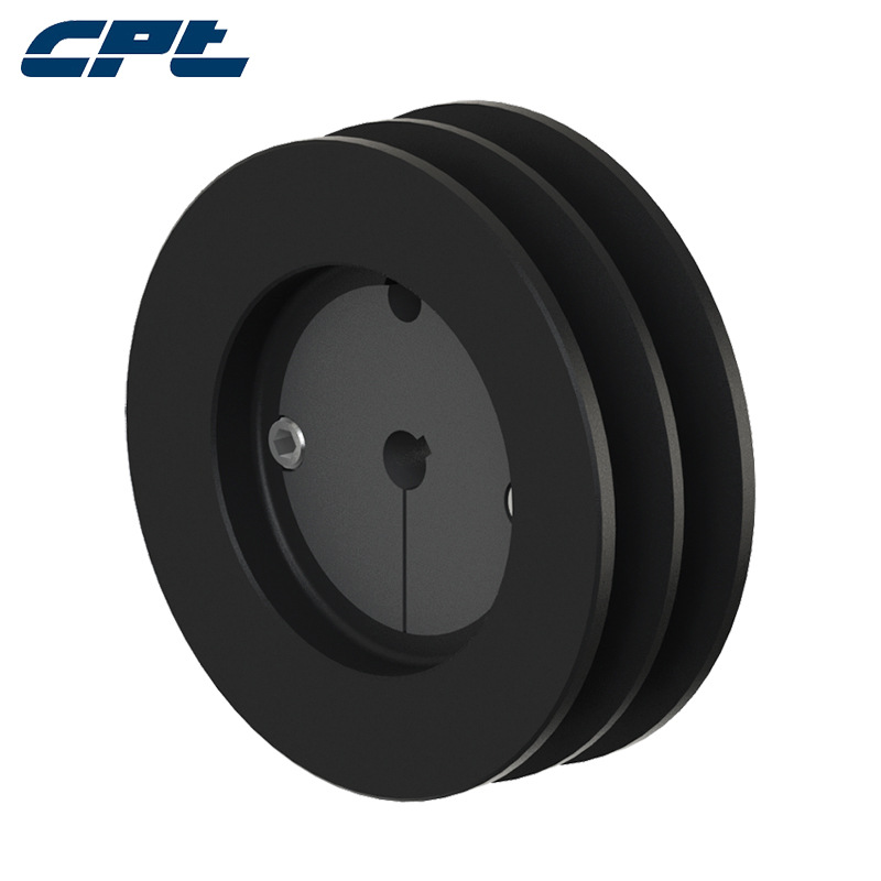 CPT欧标锥套皮带轮SPB132-02配2012锥套双槽皮带轮b型电机皮带轮