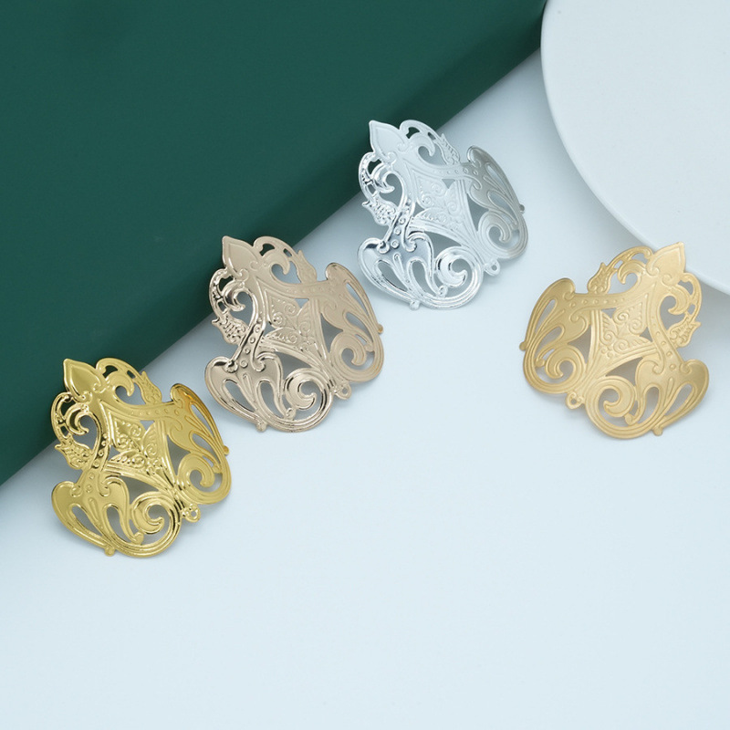 Chinese Style Copper Flower Pieces DIY Handmade Bendable Hair Crown Hairpin Flower Pieces Accessories Ancient Style Step Headband Hair Accessories Wholesale