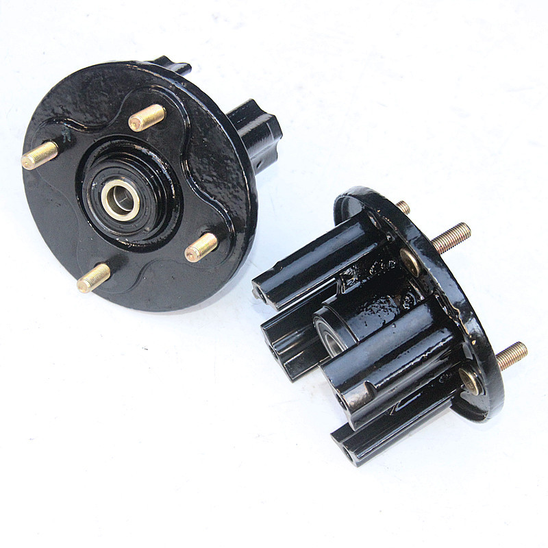 Accesorios de motocicleta de cuatro ruedas modificados Longding ATV de playa de carretera delantera brida de cubo de rueda 110mm placa de orificio de asiento