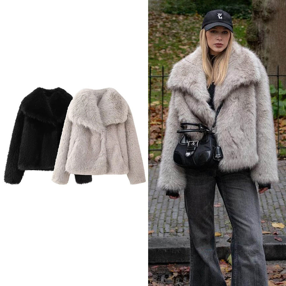 European and American style autumn/winter new plus size women's fur coat, toka, faux fur short top, in stock.