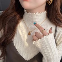 半高领毛衣针织衫打底内搭上衣修身显瘦早秋冬季2024新款女时尚春