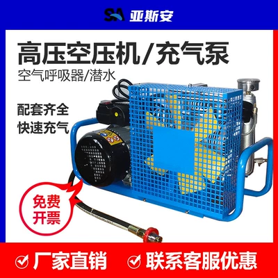 Yasan Fire 30MPA Air Compressor High Pressure Air Pump Marine Gas Cylinder Compression Inflator 100L