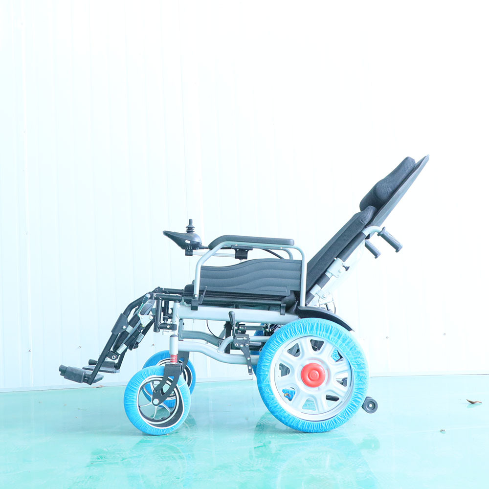Reclining Electric Wheelchair, Intelligent Fully Automatic Folding Electric Wheelchair for the Elderly and Disabled, Mobility Scooter for the Elderly