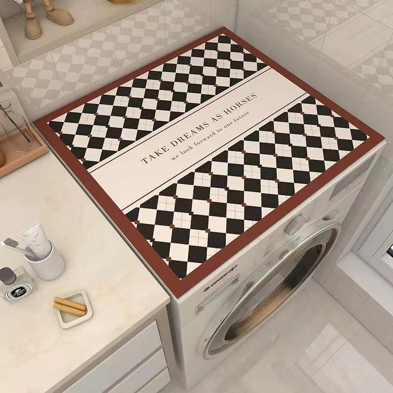 Lavadora doméstica americana almohadilla de tapa absorbente y a prueba de polvo almohadilla de mesa de horno microondas almohadilla de mesa de aislamiento térmico no lavable para refrigerador al por mayor