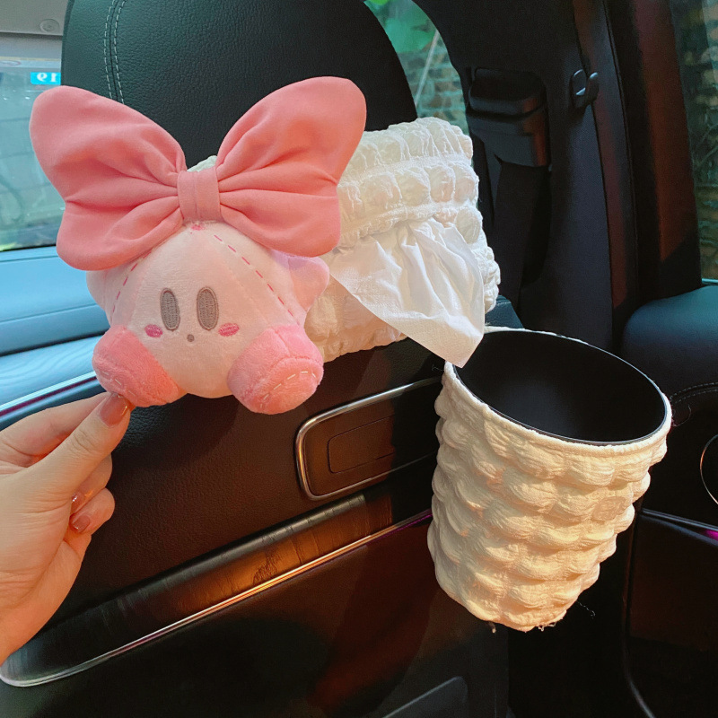 Caja de pañuelos de coche, colgante de coche, estrella, Kabi, lindo, suministros de coche, almacenamiento, caja de dibujo, decoración, niñas