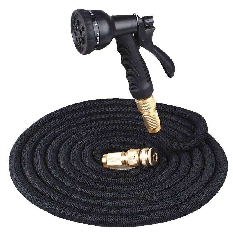 Tubo de agua retráctil conjunto de alta presión tubo de lavado de automóviles pistola de agua jardín riego de flores y verduras mangueras retráctiles mágicas