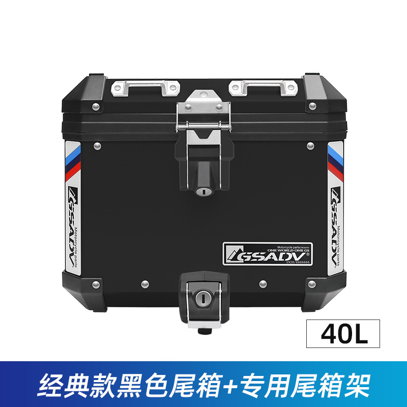 TRK552X 클래식 블랙 테일 박스 테일 프레임 (테일 박스 40L) 을 위해 필요한 통근/라인 백 레스트 포함