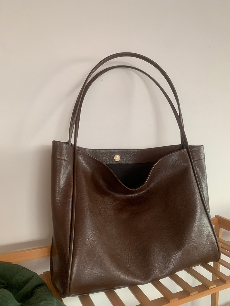 Neu Weiche Leder Große Kapazität Tote für frauen Tasche Handheld, Einzigartiges Design, Eine Schulter Unterarm Tasche, Klasse_voghion.com