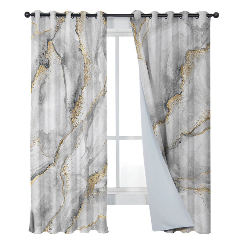 Кросс-зеркало для 3D-печати в европейском стиле, позолоченные мраморные шторы, легкие Роскошные атмосферные шторы, производители оптом