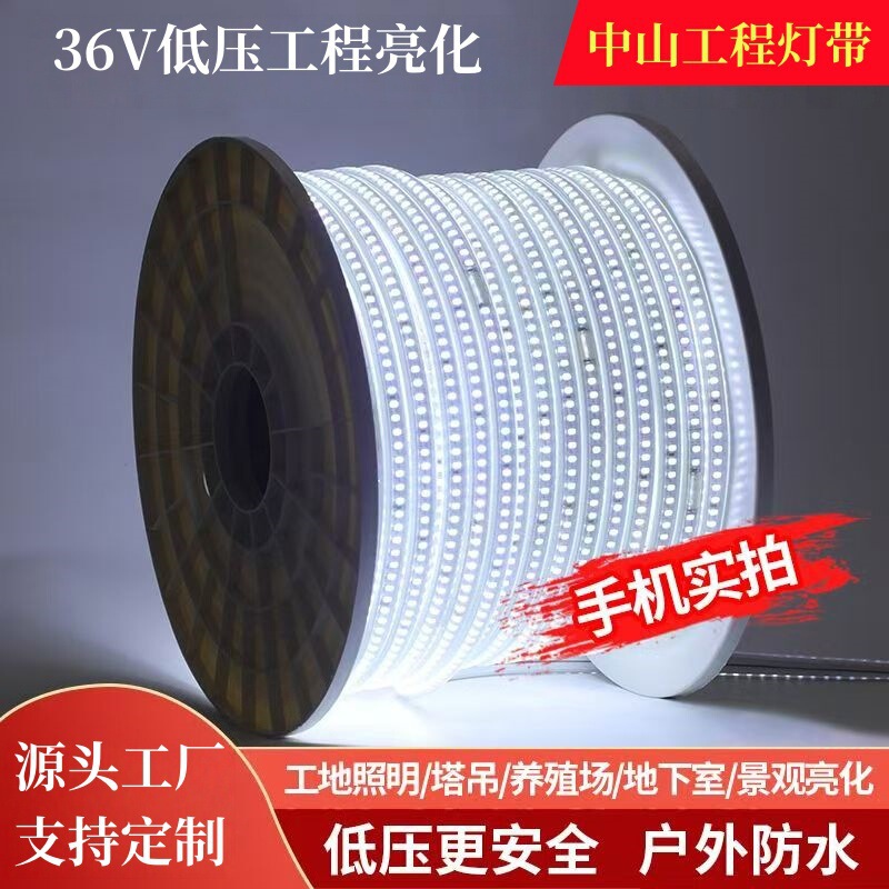 Engineering-Specific 36V Low-Voltage Led Light Strip for Outdoor Waterproofing, Tunnel, Basement, and Construction Site Lighting, White Light Illumination Engineering-Specific 36V Low-Voltage Led Light Strip for Outdoor Waterproofing, Tunnel, Basement, and Construction Site Lighting, White Light Illumination