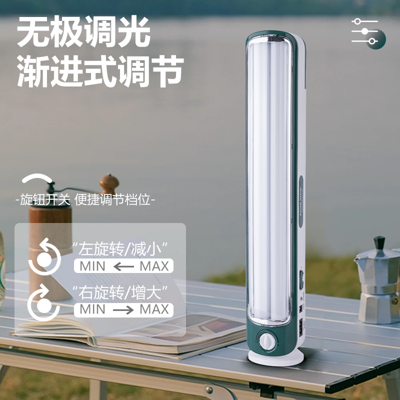 Transfronterizo nueva iluminación al aire libre súper brillante luz de camping iluminación multifunción linterna recargable portátil Luz de camping al por mayor