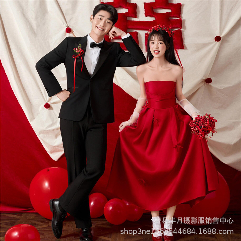 Photo Studio Red Wedding New Travel Photography Wedding Photo Bride Engagement Wedding Dress Toast Theme Girl Photography Clothing Photo Studio Red Wedding New Travel Photography Wedding Photo Bride Engagement Wedding Dress Toast Theme Girl Photography Clothing