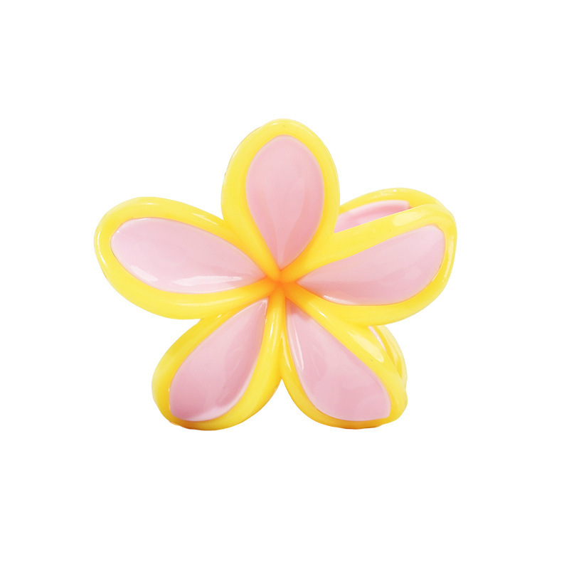 夹子发夹一字夹鲨鱼夹花朵印花抓夹鸡蛋花盘发发饰高级感批发发卡|undefined