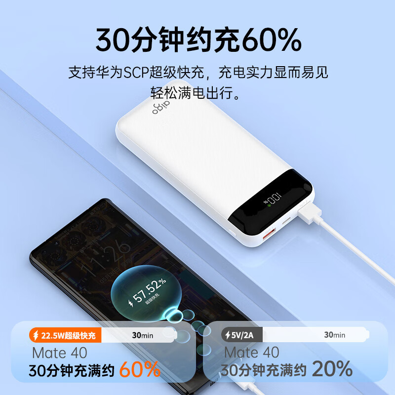 3C认证爱国者充电宝20000毫安大容量便携移动电源礼品LOGO定 制|undefined