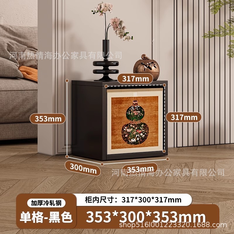 熱情海格子キャビネット自由組み合わせカレックメタルキャビネット子供用本棚スチール製本棚テレビキャビネット収納キャビネット|undefined