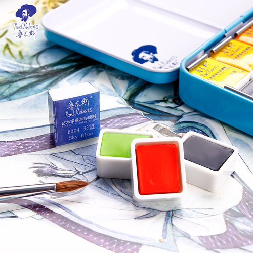 RUBENS Solid Watercolor Artist Grade 12 Color 24 Color 48 Color Watercolor for Beginners Skin Tone Watercolor