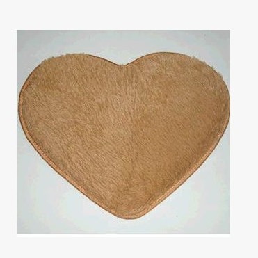 Cruz-Frontera en forma de corazón de lana de seda alfombra dormitorio amor piso estera mesita de noche pelusa-libre lindo hogar en forma de corazón