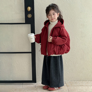 女童外套秋冬2025新款儿童冬季洋气时髦加厚宝宝保暖加绒冬装上衣