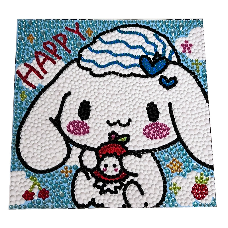 diamond painting (yumui) 15×15 cm diy full drill kit, kids festival gift, framed option