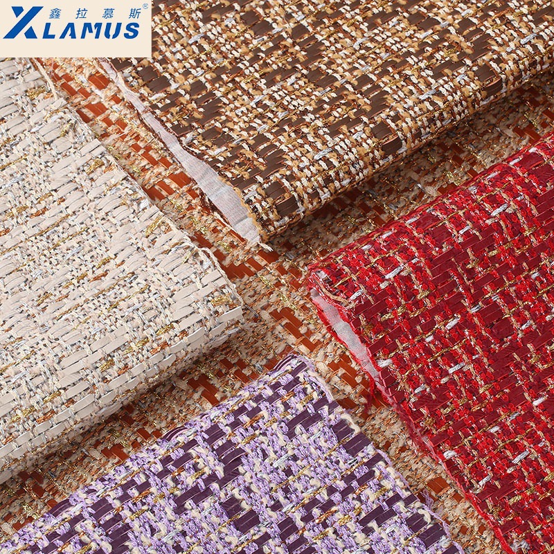 High-End Chanel-Style Leather Fabric with Special Craftsmanship for Handmade Weaving, New Ultra-Fine Leather for Car Interiors and Bags