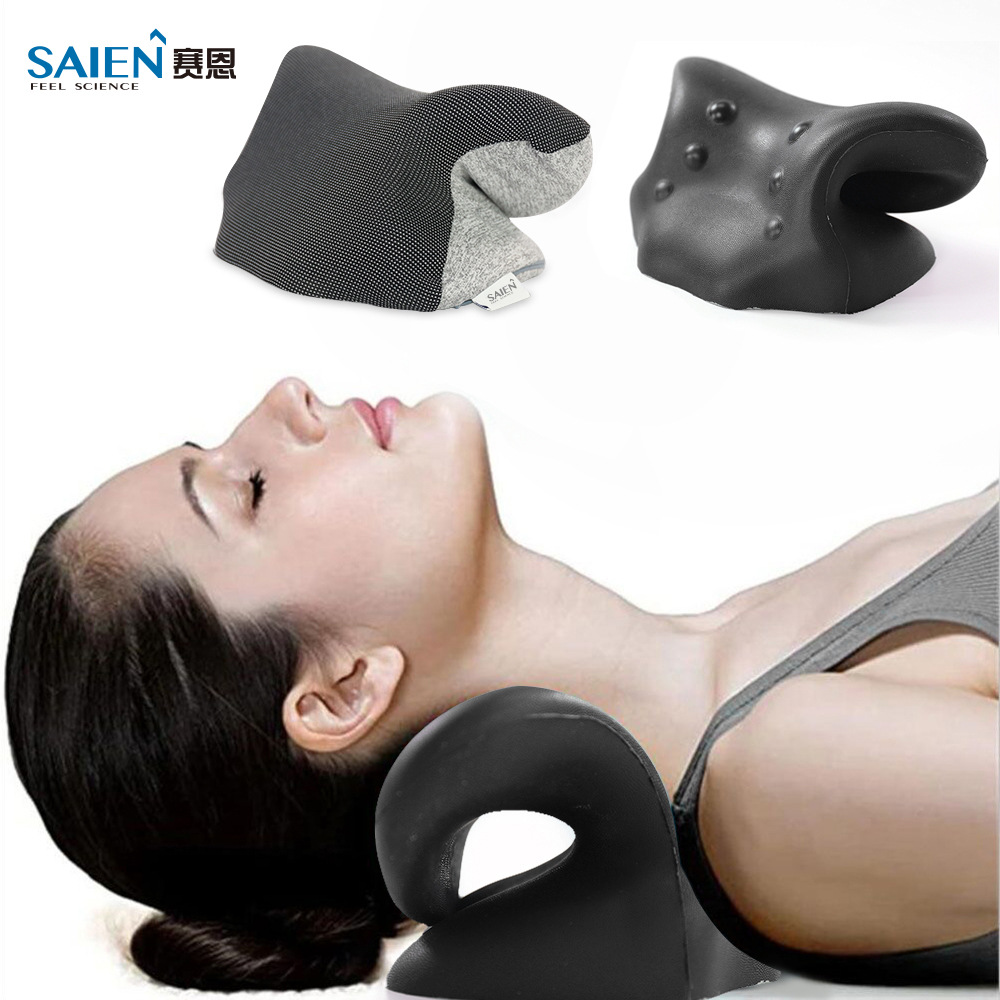 Almohada de tracción caliente personalizada de Saen, almohada de masaje cervical casera desmontable y lavable, almohada de tracción de masaje cervical image 4