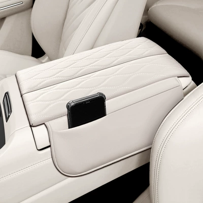 Armrest box pad 08 Dedicated Armrest Box Cover - lynk-co-08-ivory-rice