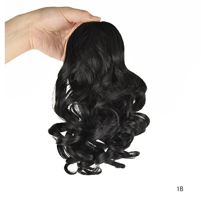 Wavy Synthetic Ponytail With Drawstring Natural Look Hairpiece_voghion.com