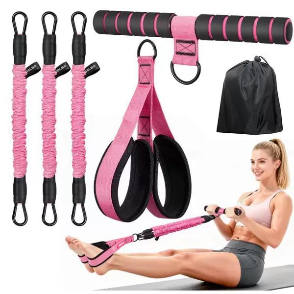Hot-Selling Home Fitness Equipment: Resistance Rope with Handles, Exercise Band with Door Anchor, Triceps Rope, Arm Strength Trainer